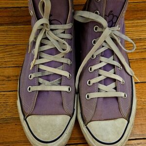Vintage 70s Chuck Taylor High. Made in USA. Rare find.
